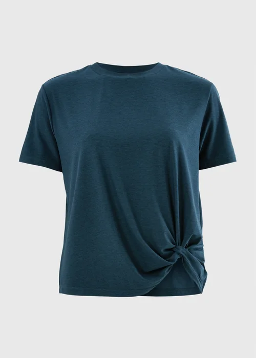 Souluxe Navy Twist Knot Sports T-Shirt - XL Image 3
