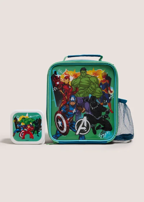 Polar Gear Marvel Avengers Blue Lunch Bag & Snack Box Image 1