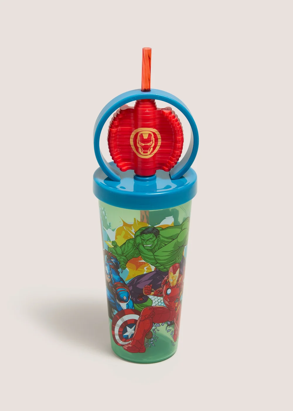 Disney Avengers Kids Red Fidget Spinner Tumbler Image 1