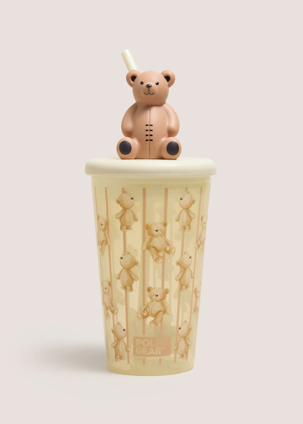 Cream Teddy Character Cup Image 1