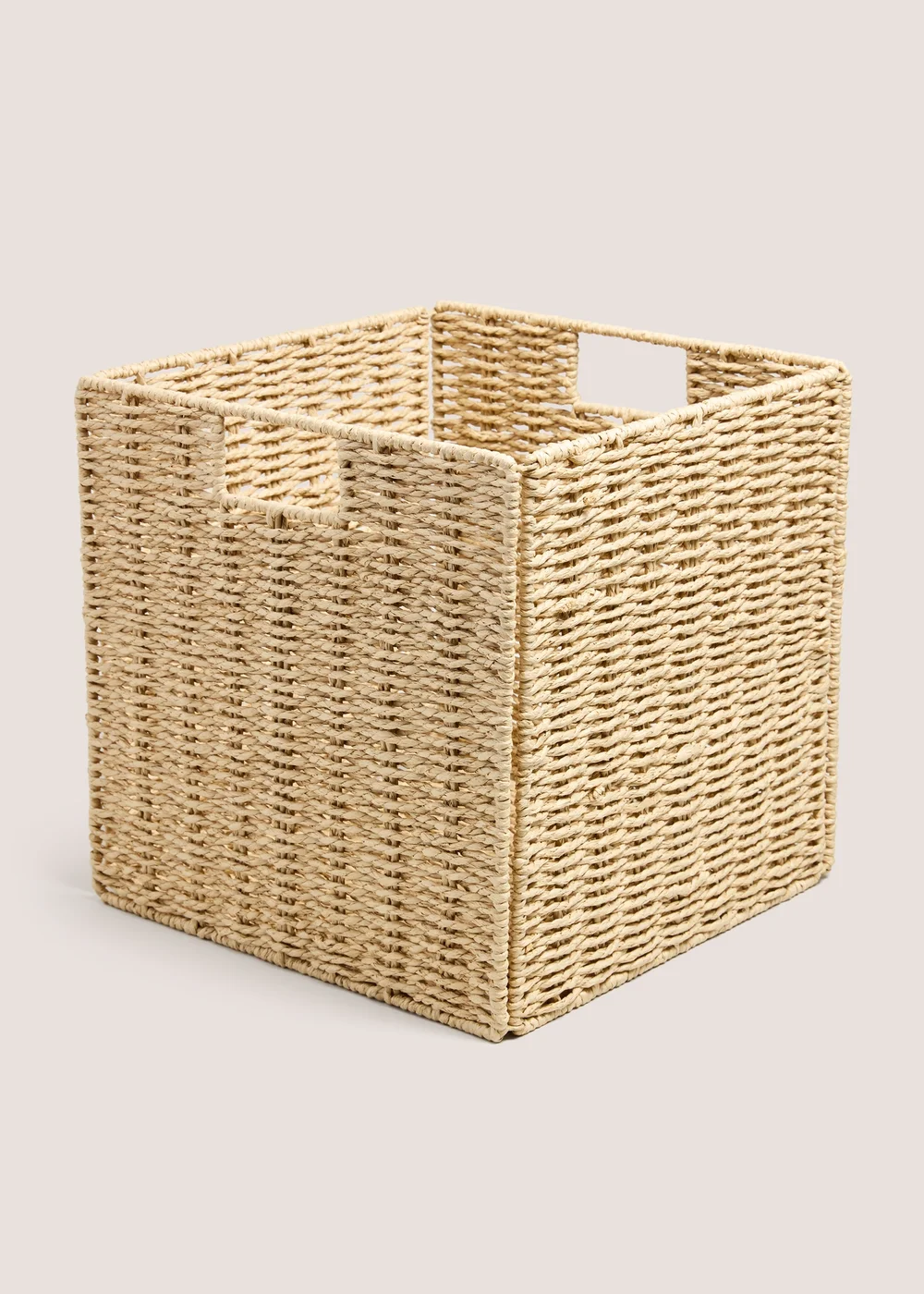 Natural Paper Rope Foldable Box Image 1