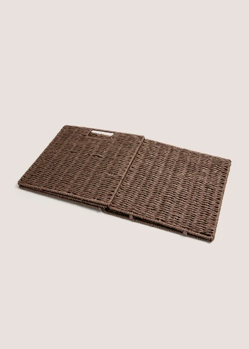 Chocolate Paper Rope Foldable Storage Box Image 2