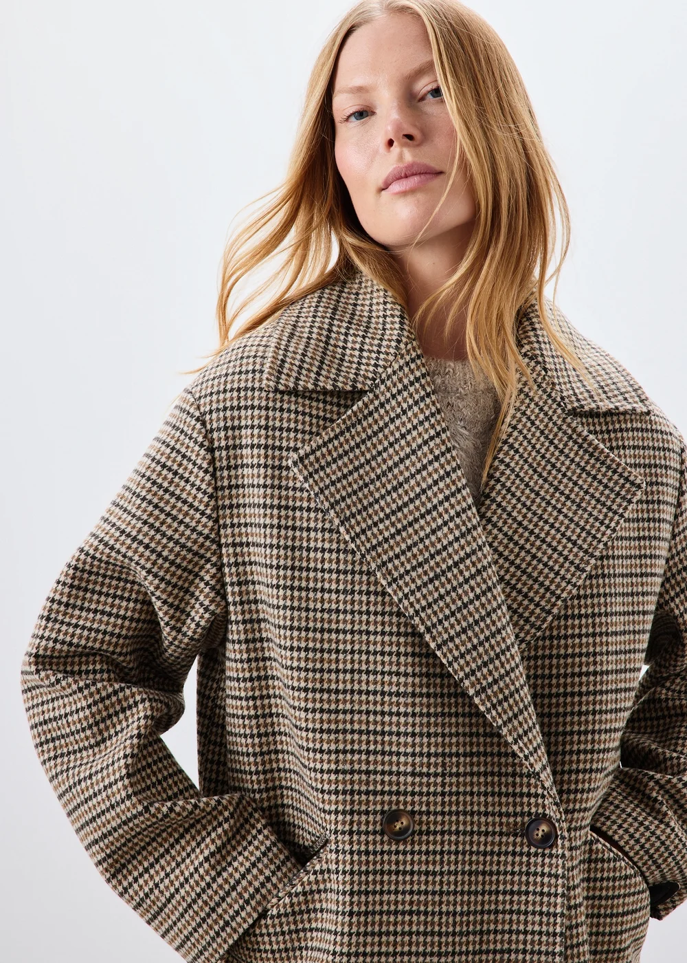 Brown Check Overcoat - 8 Image 2