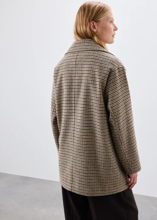 Brown Check Overcoat - 8 Image 3