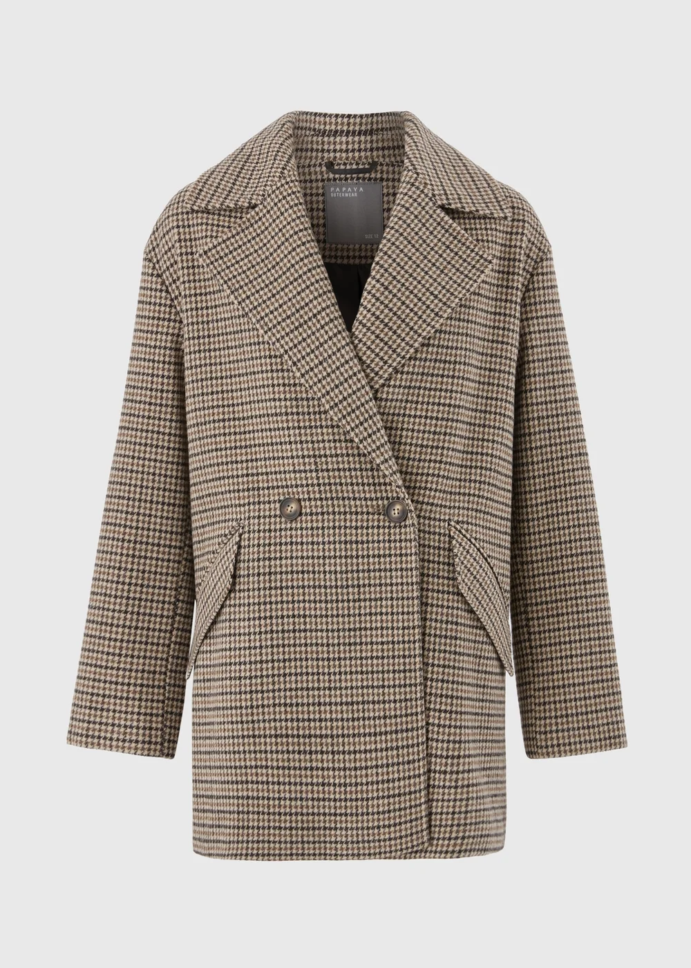 Brown Check Overcoat - 8 Image 4