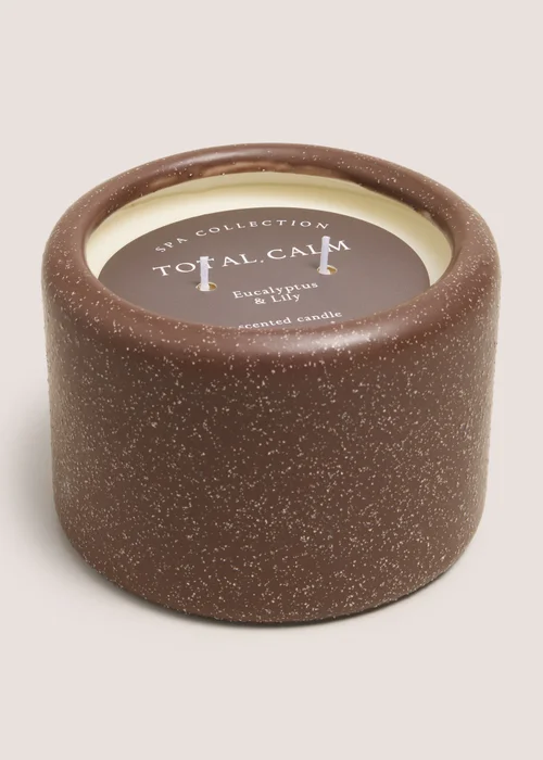 Spa Collection Restore Brown Candle Image 1