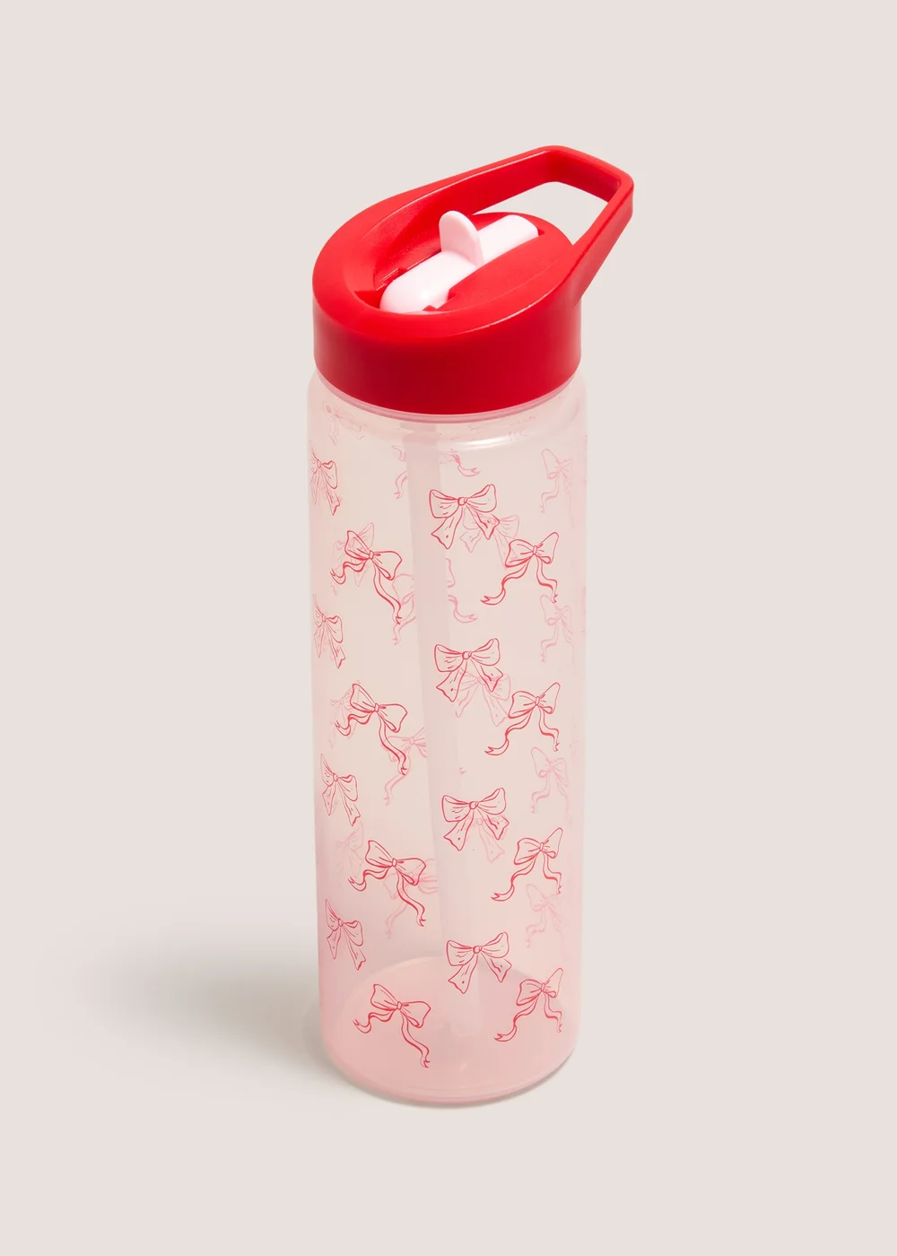 Pink Bow Water Bottle Image 1