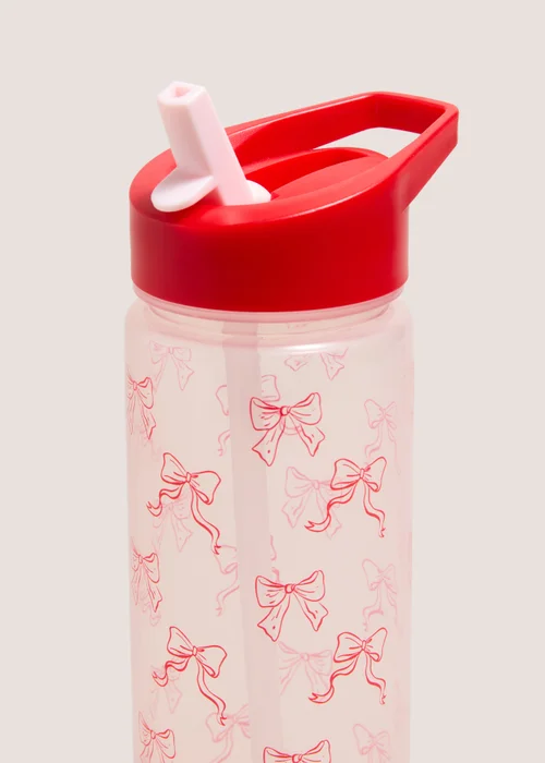 Pink Bow Water Bottle Image 2