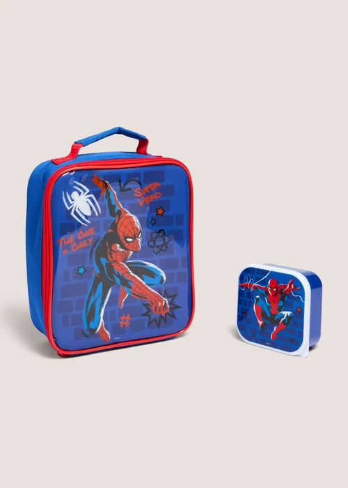 Polar Gear Marvel Spider-Man Blue Lunch Bag & Snack Box Image 2