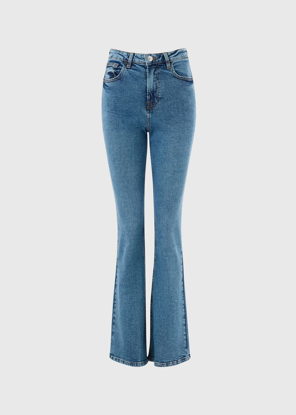 Mid Wash Bootcut Jeans - 24/L29 Image 1