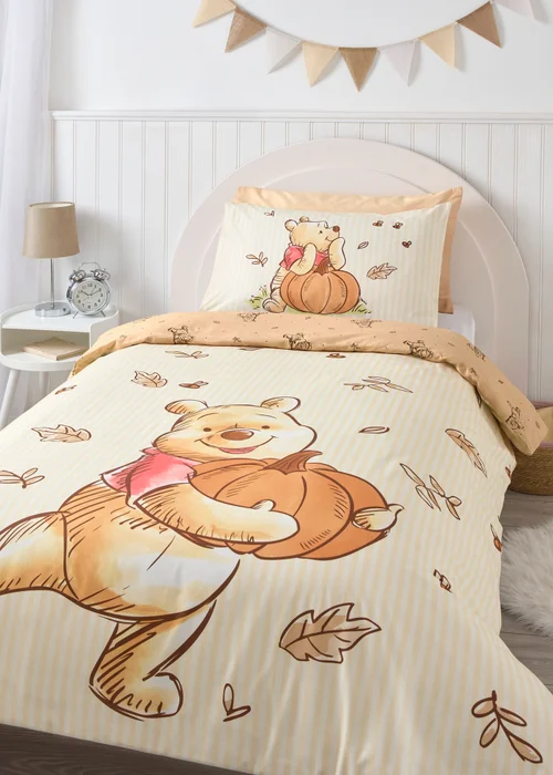 Disney Winnie The Pooh Pumpkin Duvet Set - Single Image 1