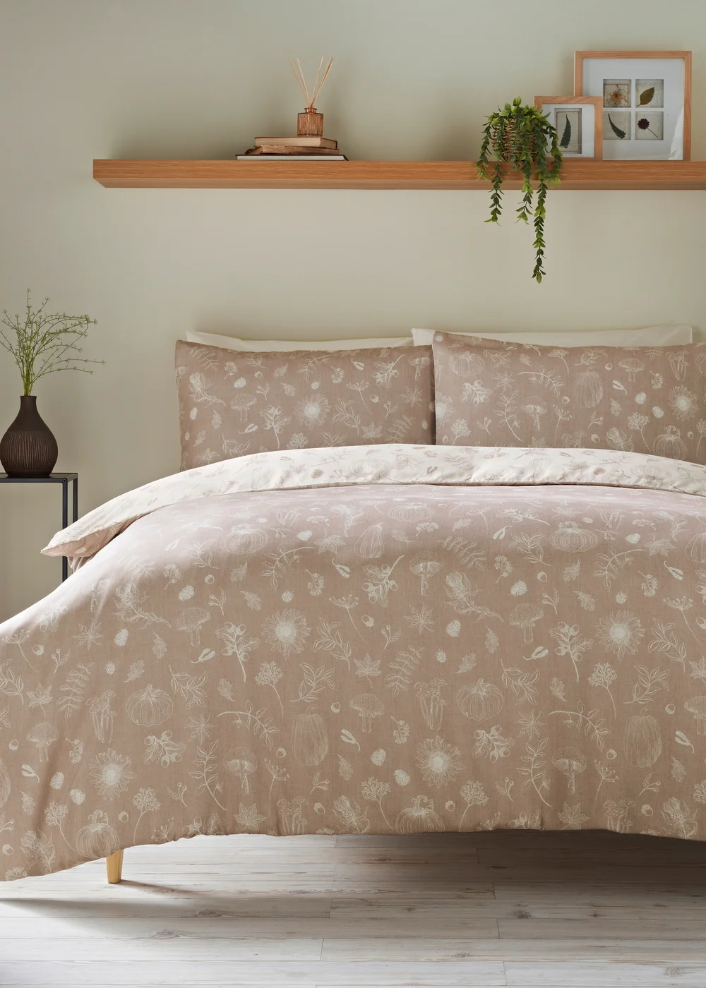 Natural Pumpkin Duvet Set - Single Image 1