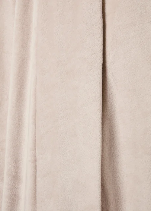 Warm Grey Large Fleece Throw Image 2