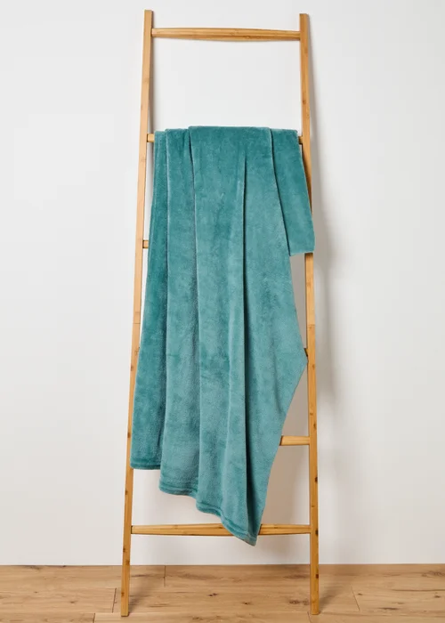 Mineral Blue Large Fleece Throw Image 1