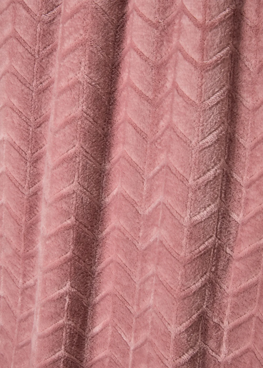 Rose Chevron Embossed Fleece Throw Image 2