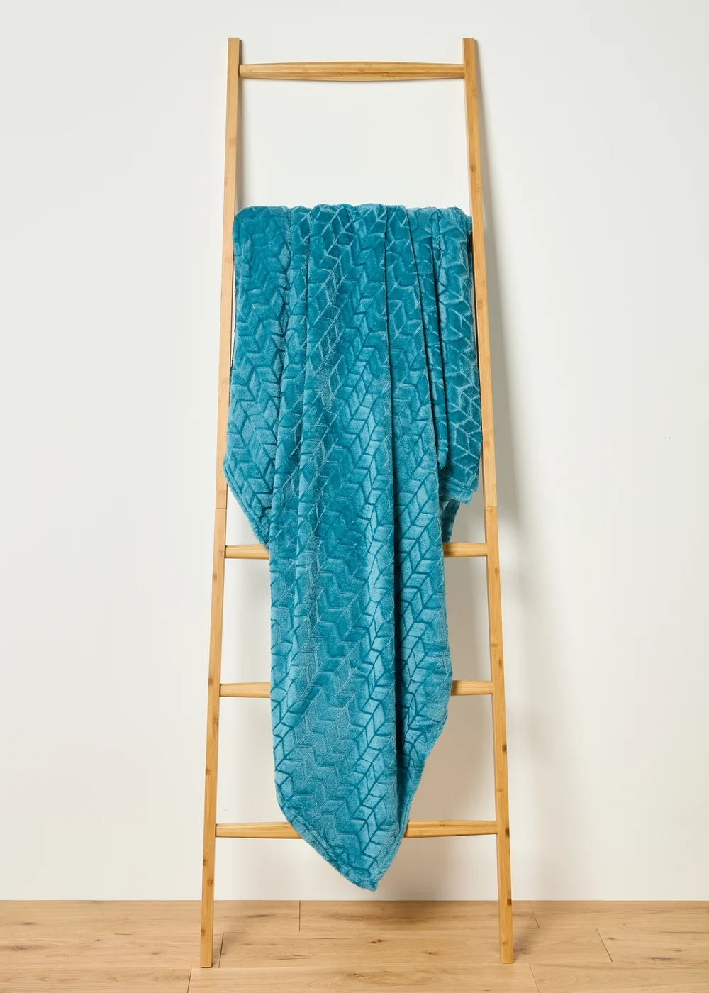 Blue Chevron Embossed Fleece Image 1