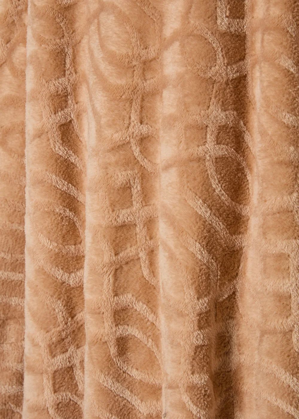 Camel Embossed Fleece Throw Image 2