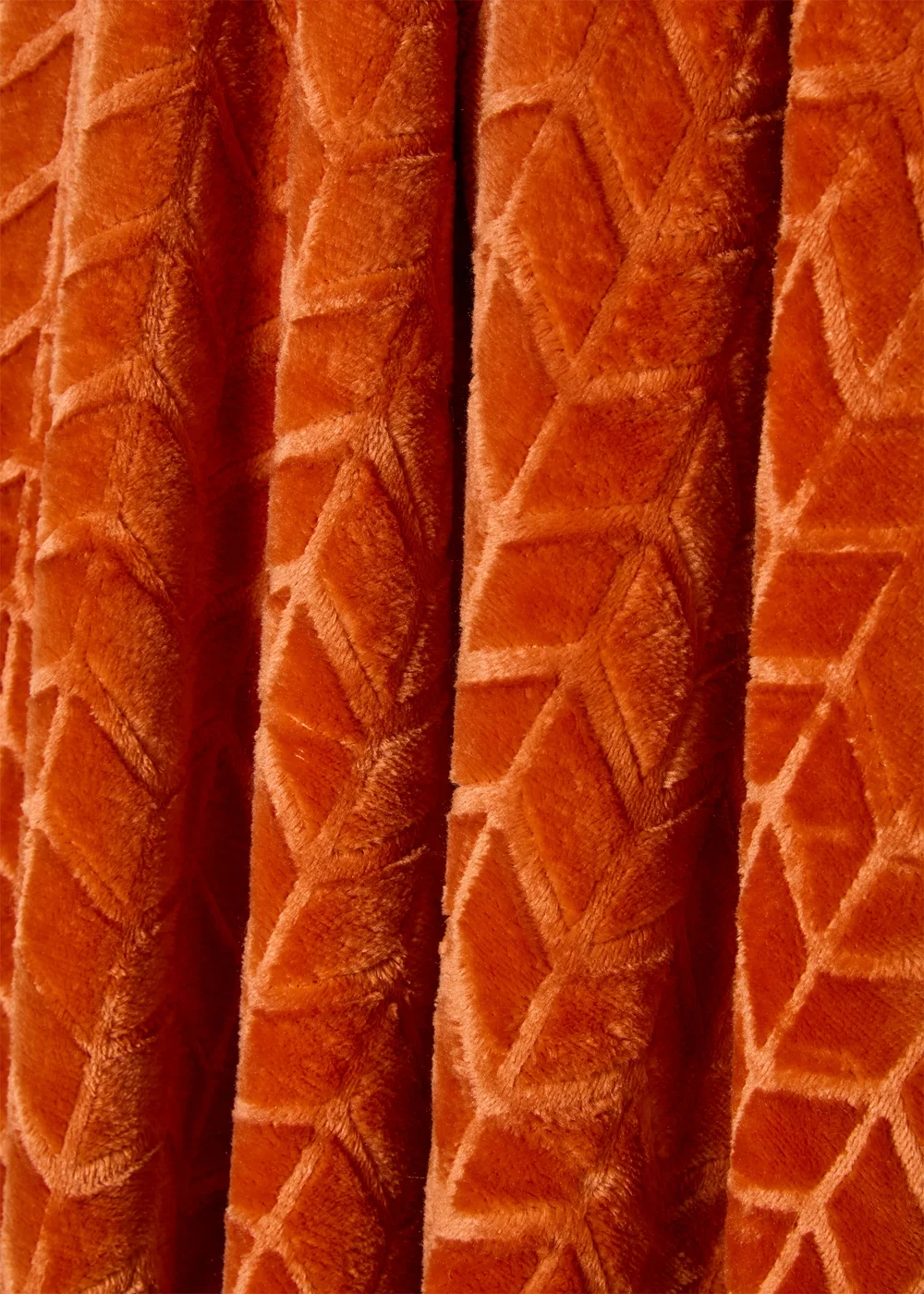 Rust Embossed Fleece Throw Image 2
