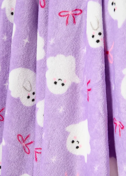 Lilac Ghost Print Throw Image 2