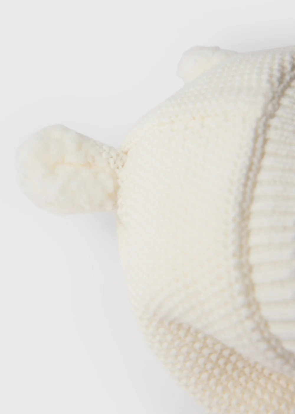 Baby Cream Borg Lined Cardigan (0-23mths) - Up to 1 Month Image 2
