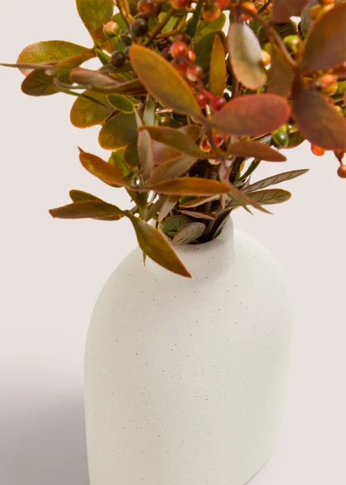 Cream Decorative Orange Sprig Plant Image 2
