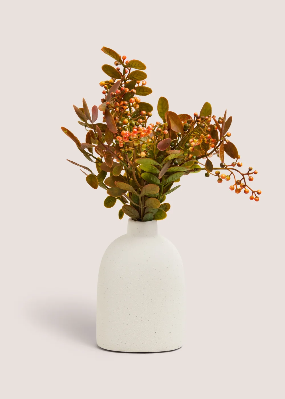 Cream Decorative Orange Sprig Plant Image 1