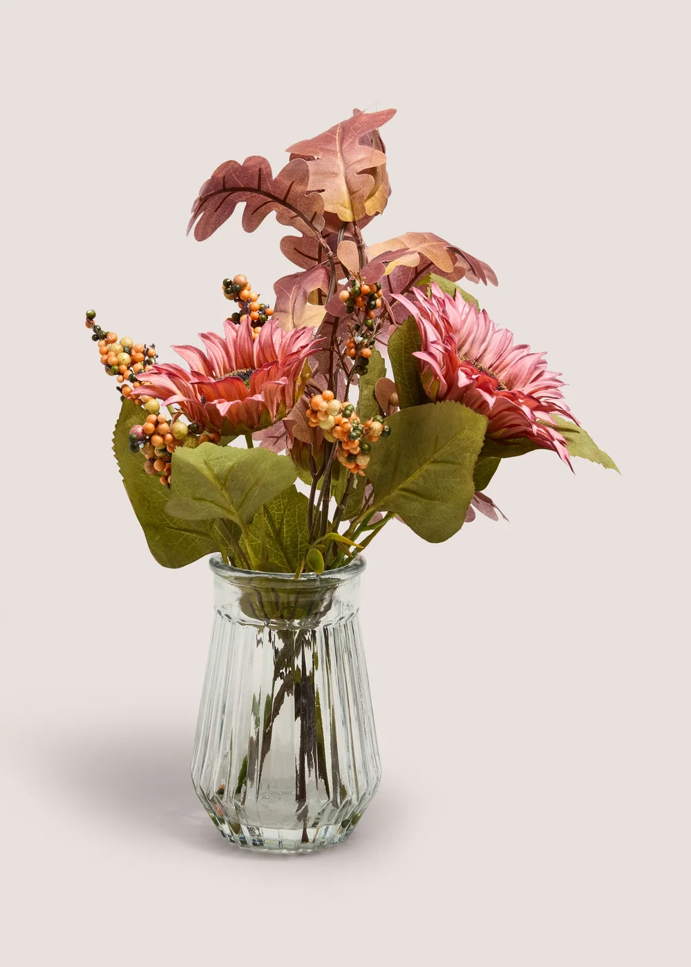 Orange Sunflowers In Vase Image 1