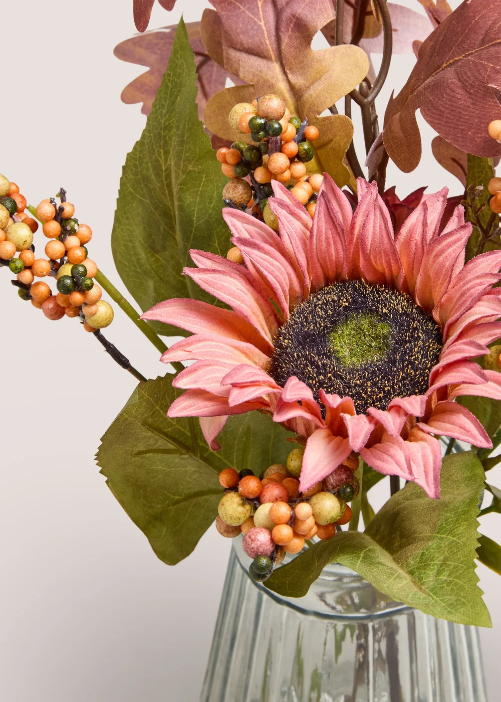 Orange Sunflowers In Vase Image 2