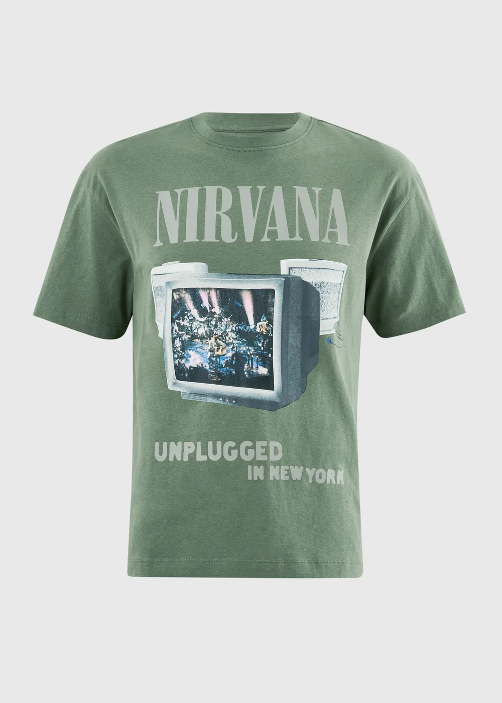 Green Nirvana Band T-Shirt - S Image 4