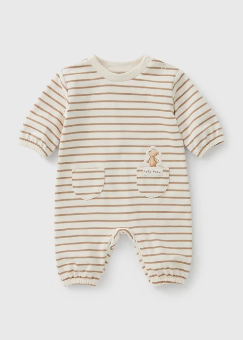 Baby Cream Patch The Bear Romper (0-18mths) - First Size Image 1