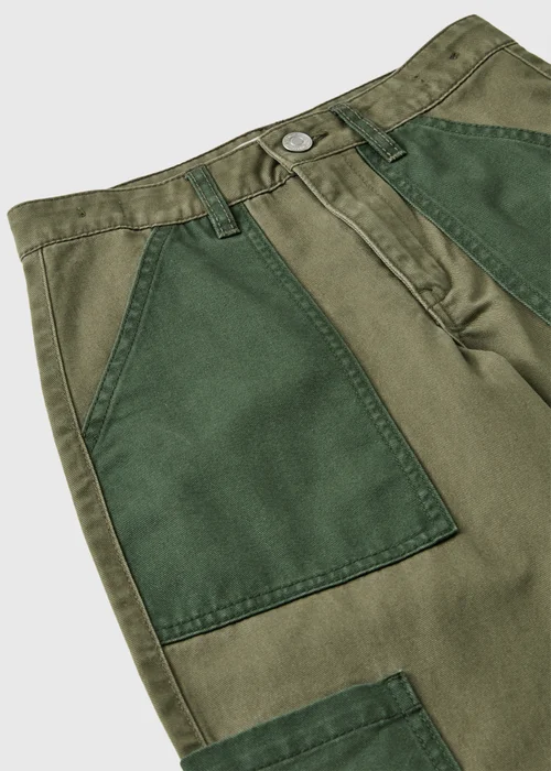 Girls Khaki Cargo Trousers (7-15yrs) - 7 Yrs Image 2