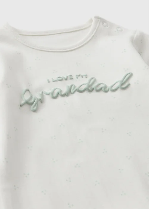 Baby Green I Love My Grandad Sleepsuit (0-18mths) - First Size Image 2