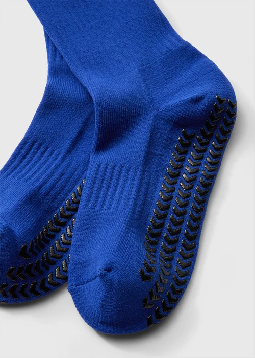 Blue Football Grip Ankle Socks - 6-8.5 Image 2