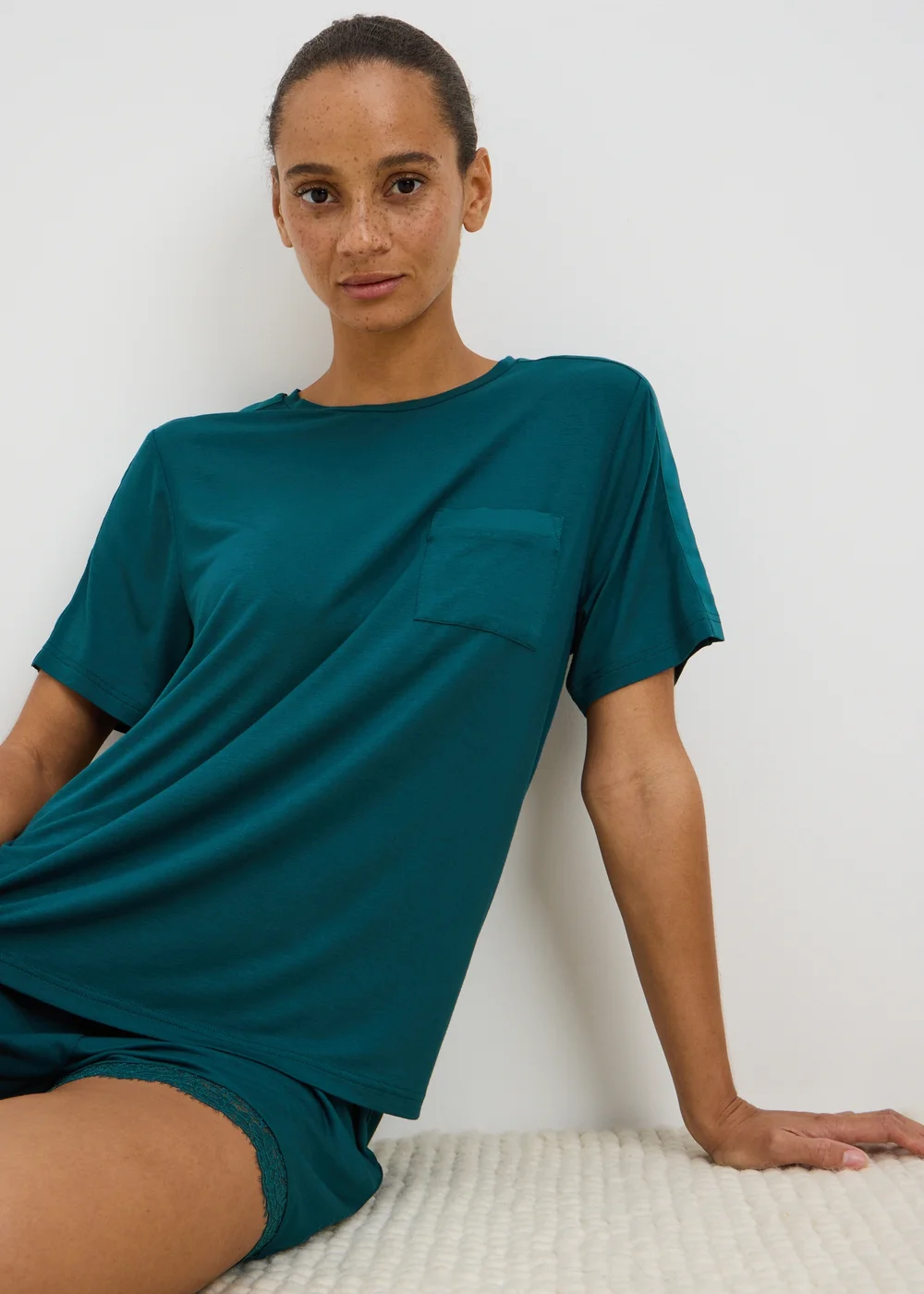 Teal Pyjama Top - XS Image 1