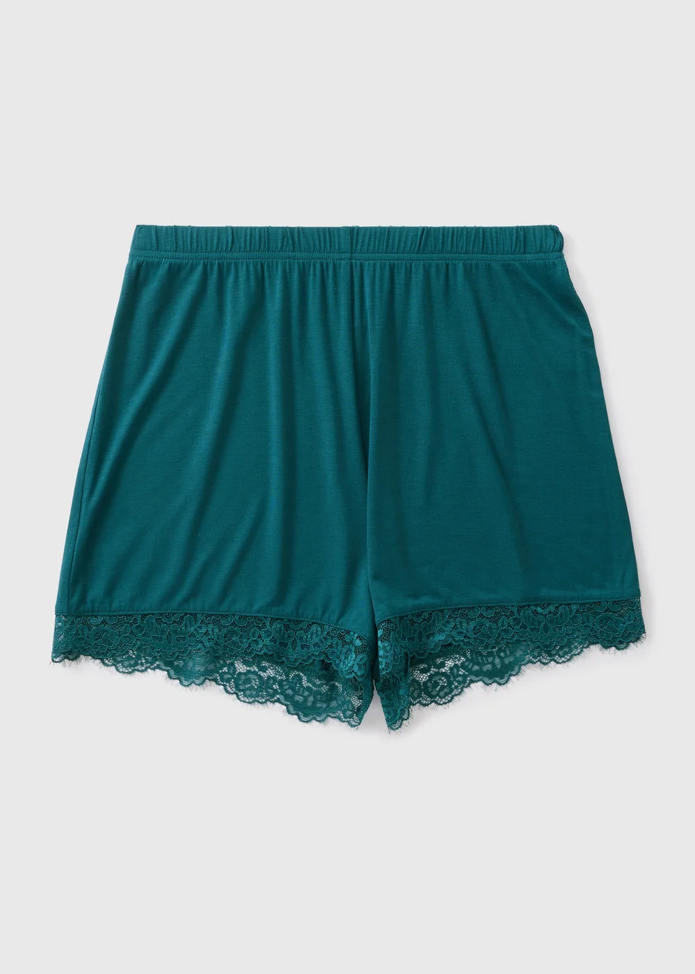 Teal Lace Pyjama Shorts - XS Image 3