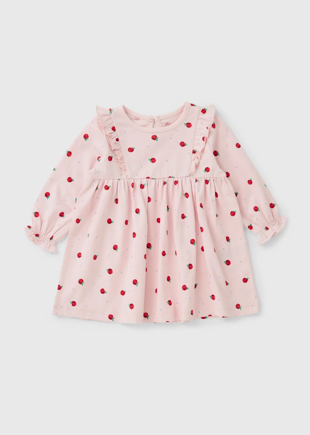Baby Pink Apple Dress (Newborn - 23mths) - 9-12 months Image 1