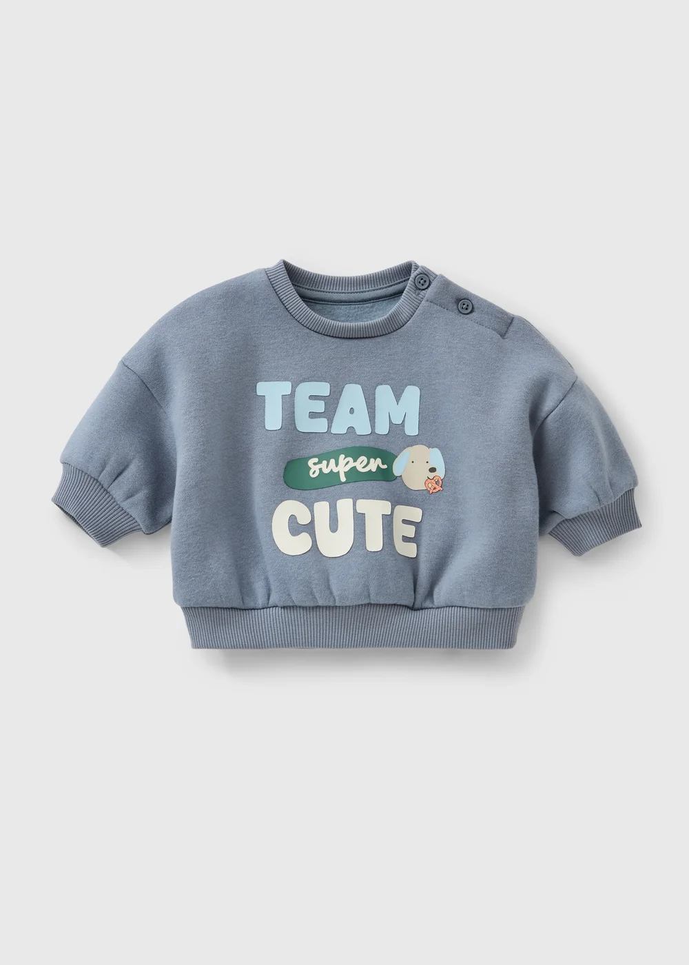 Baby Blue Dog Sweatshirt (0-23mths) - Up to 1 Month Image 1