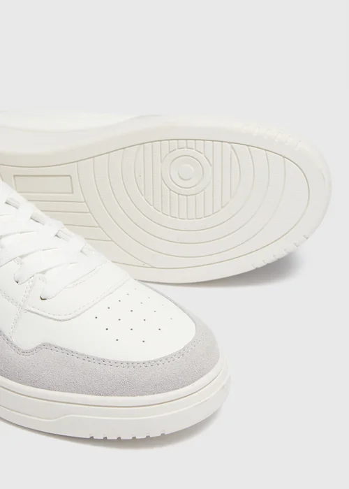 White Retro Smart Trainers - 6 Image 2