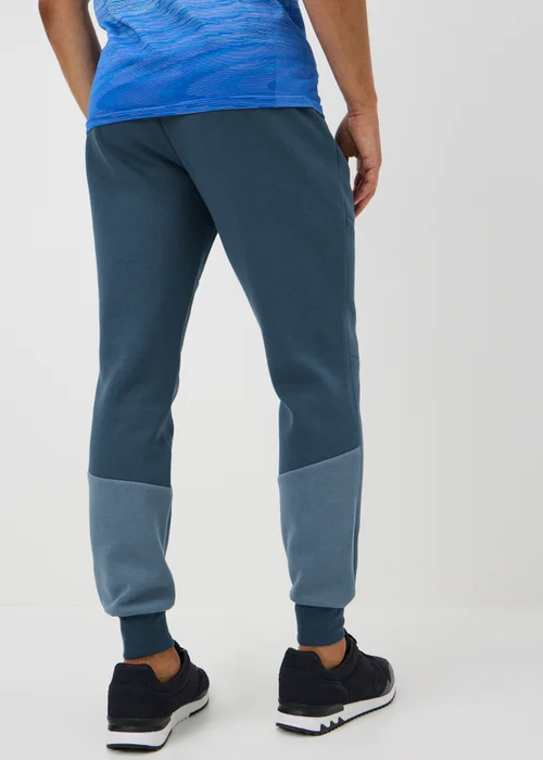 Souluxe Blue Panel Cuffed Jogging Bottoms - XS Image 2