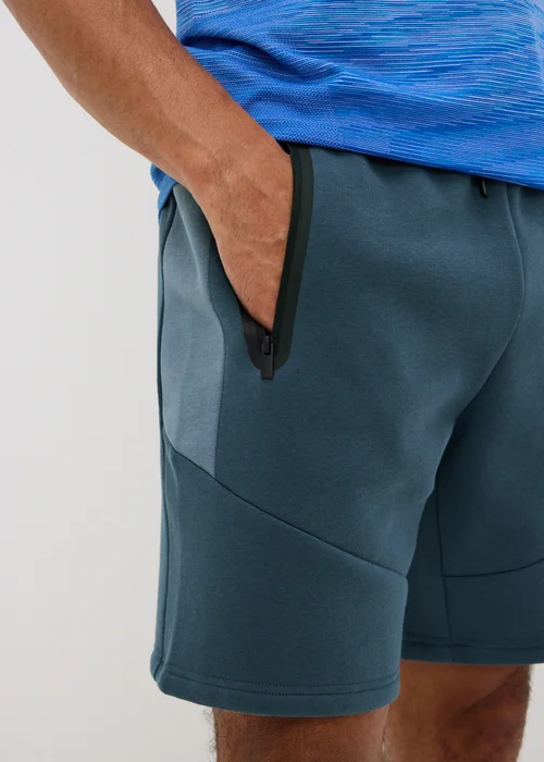 Souluxe Blue Panel Co Ord Jogger Shorts - XS Image 3