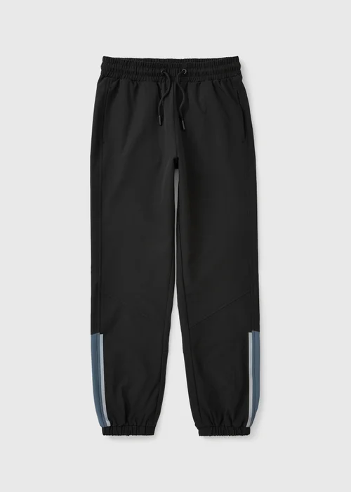 Boys Black Woven Co Ord Jogging Bottoms (7-15yrs) - 7 Yrs Image 1