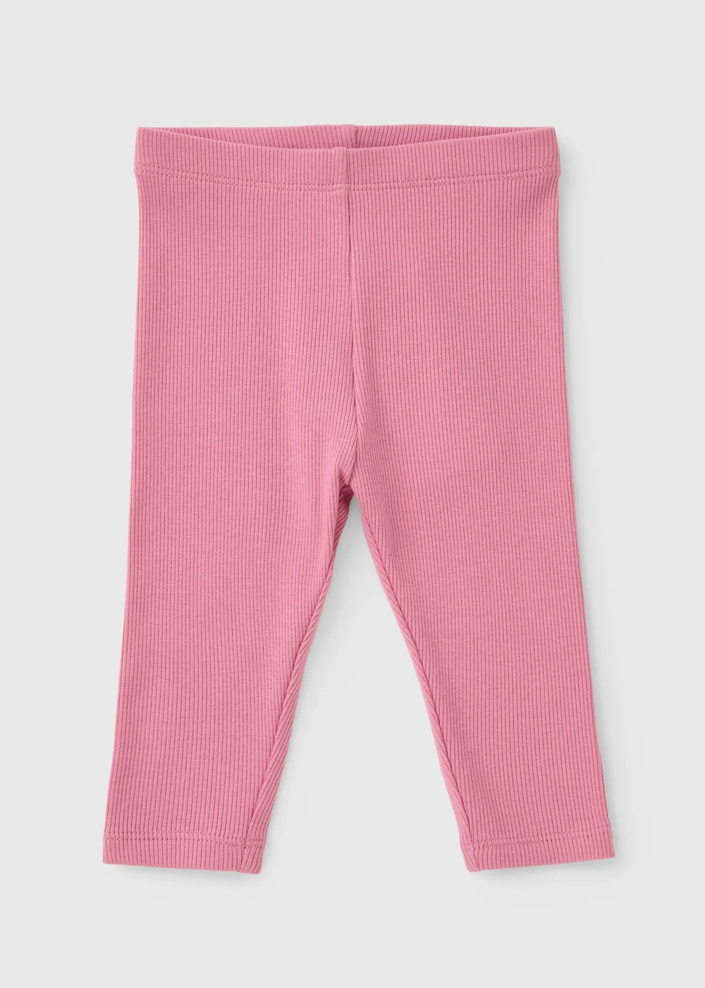 Baby Pink Ribbed Leggings (Newborn - 23mths) - Up to 1 Month Image 1