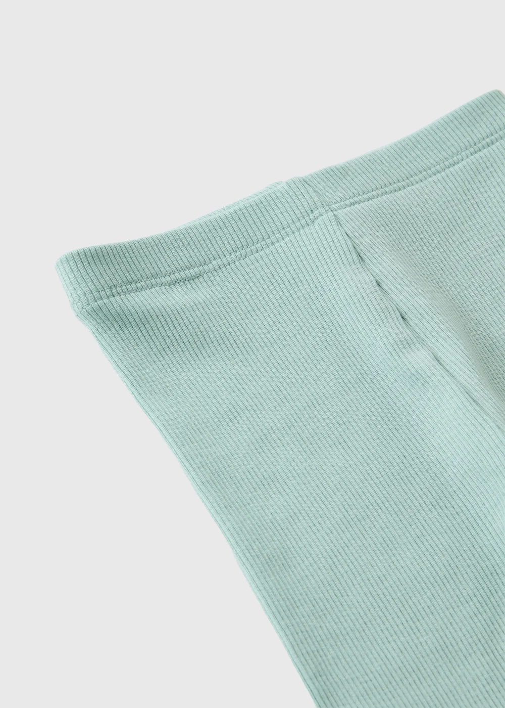 Baby Light Blue Ribbed Legging (Newborn-23mths) - Up to 1 Month Image 2