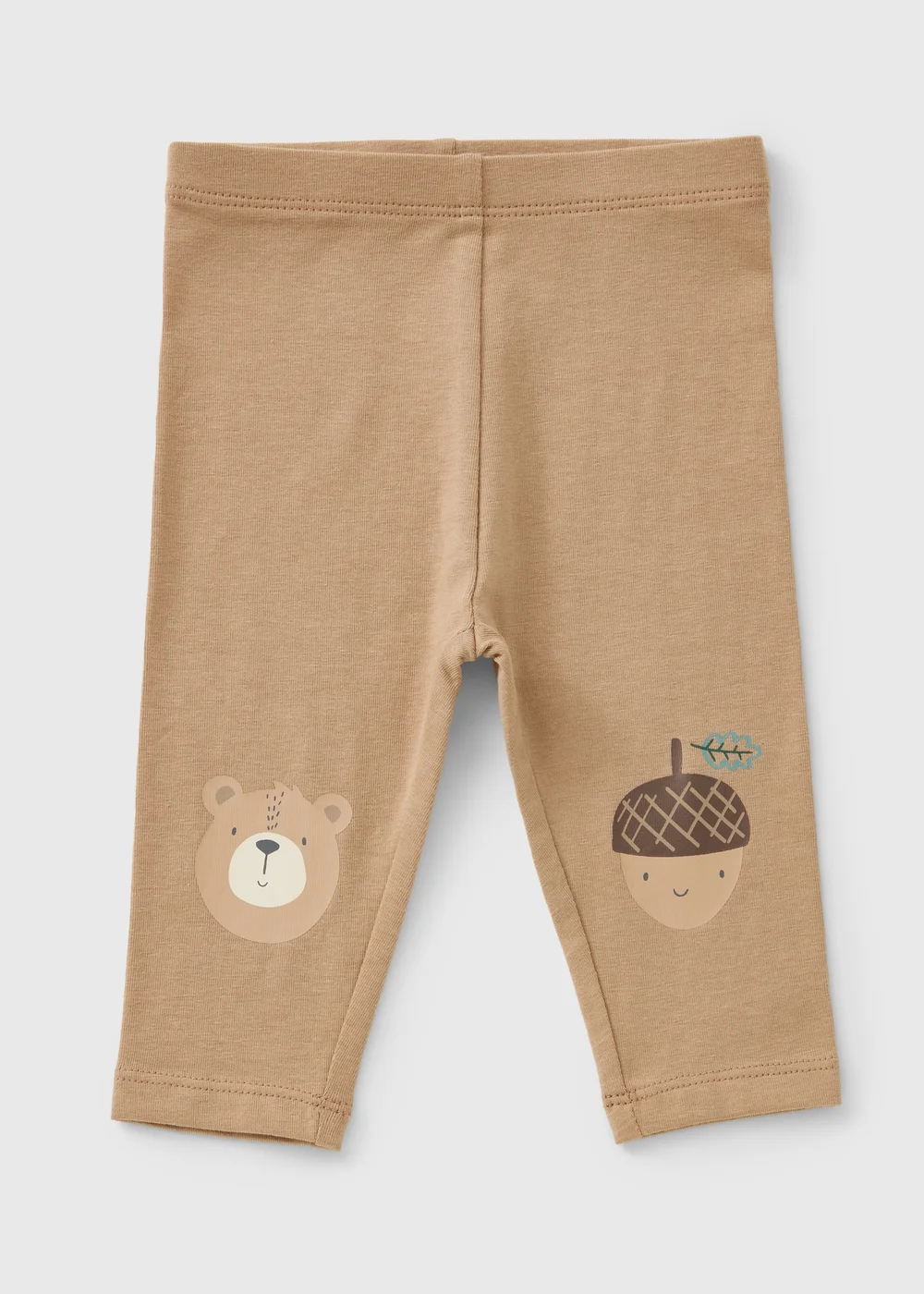 Baby Brown Acorn Leggings (0-23mths) - Up to 1 Month Image 1