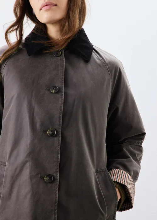 Brown Wax Barn Jacket - S Image 4