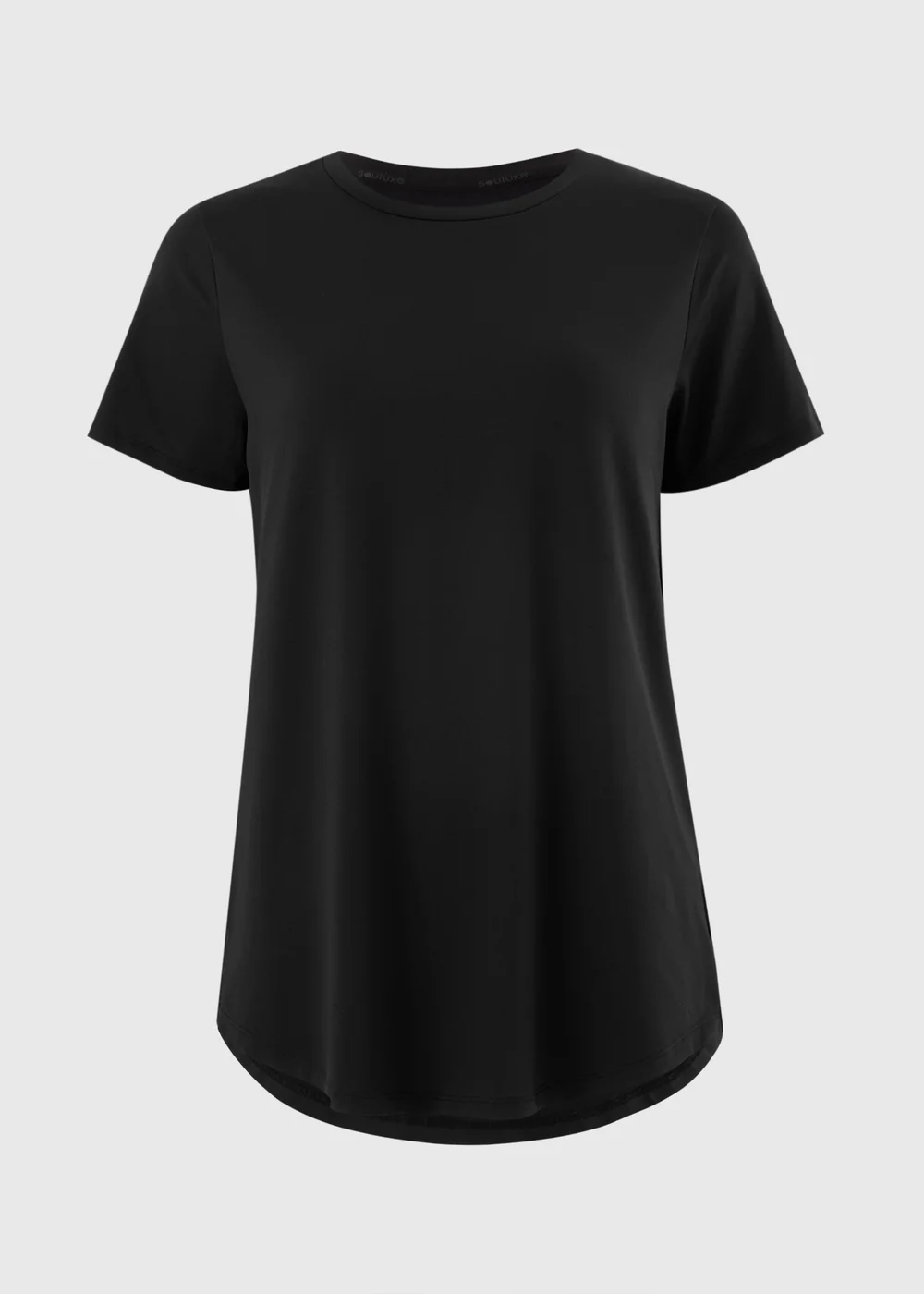 Souluxe Black Longline Sports T-Shirt - S Image 2