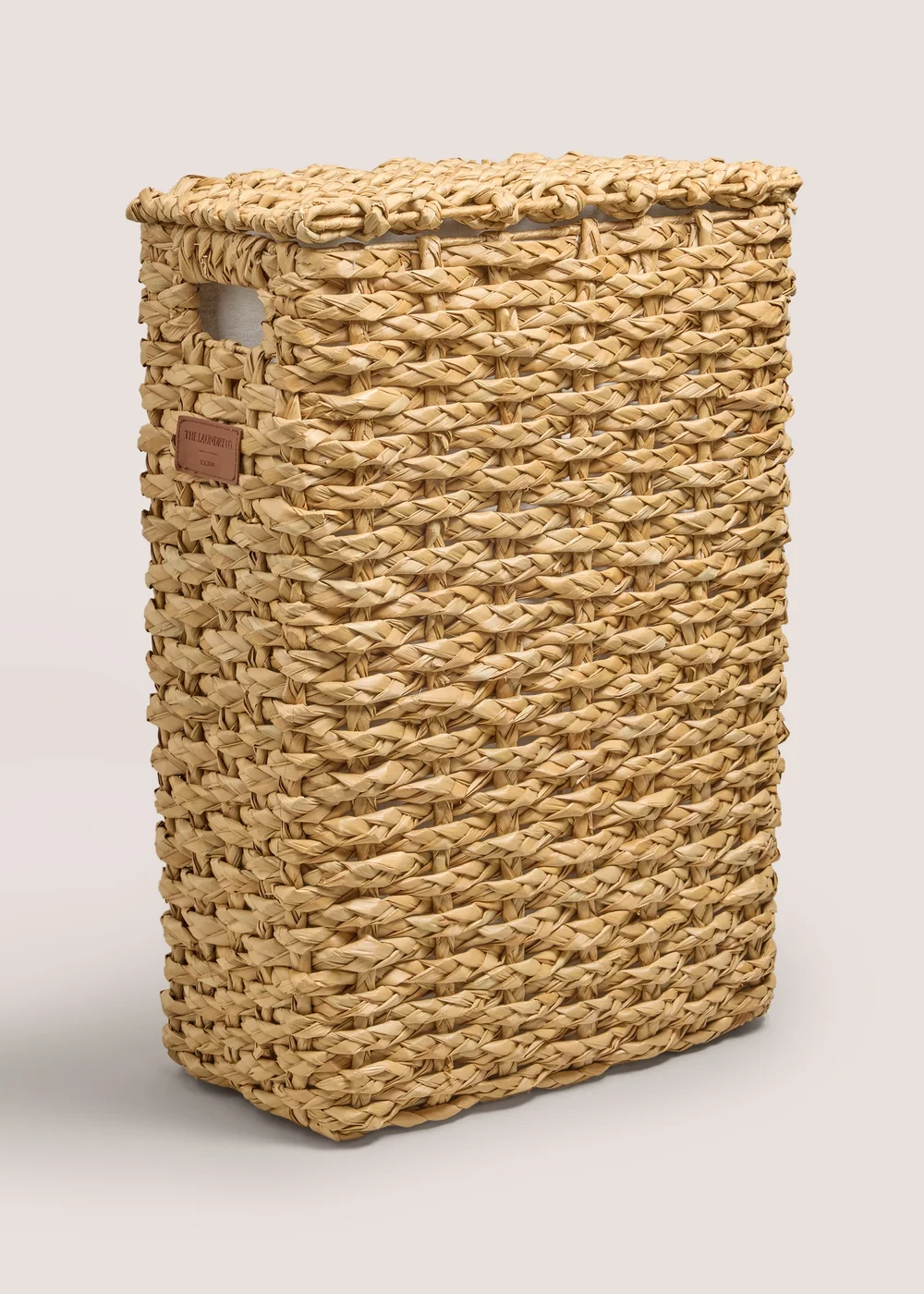 Natural Weave Narrow Laundry Basket Image 1