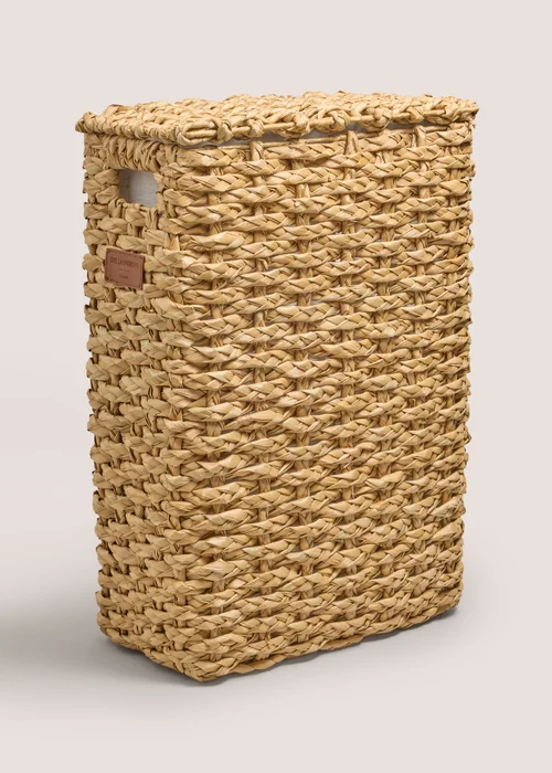 Natural Weave Narrow Laundry Basket Image 1