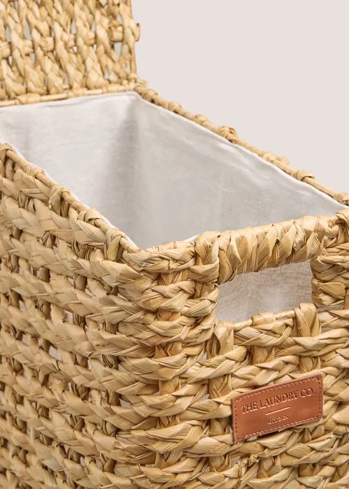 Natural Weave Narrow Laundry Basket Image 2