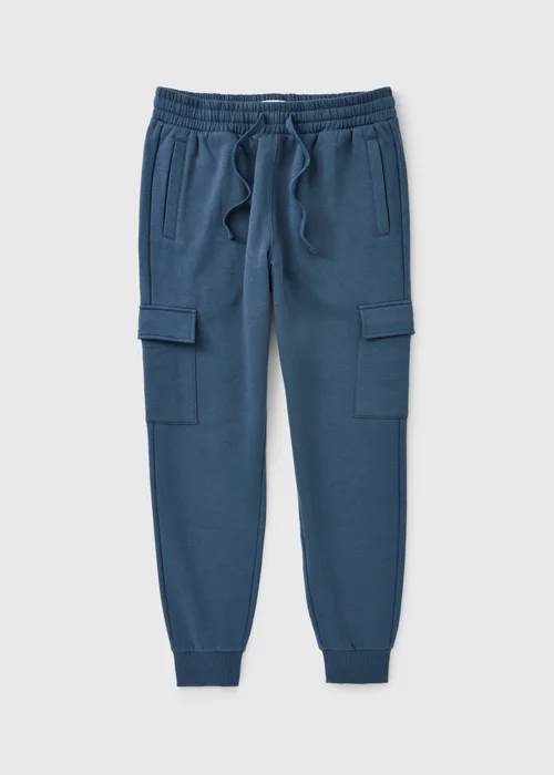 Blue Slim Fit Cargo Jogging Bottoms - XS Image 4
